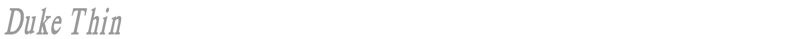 Duke Thin font preview